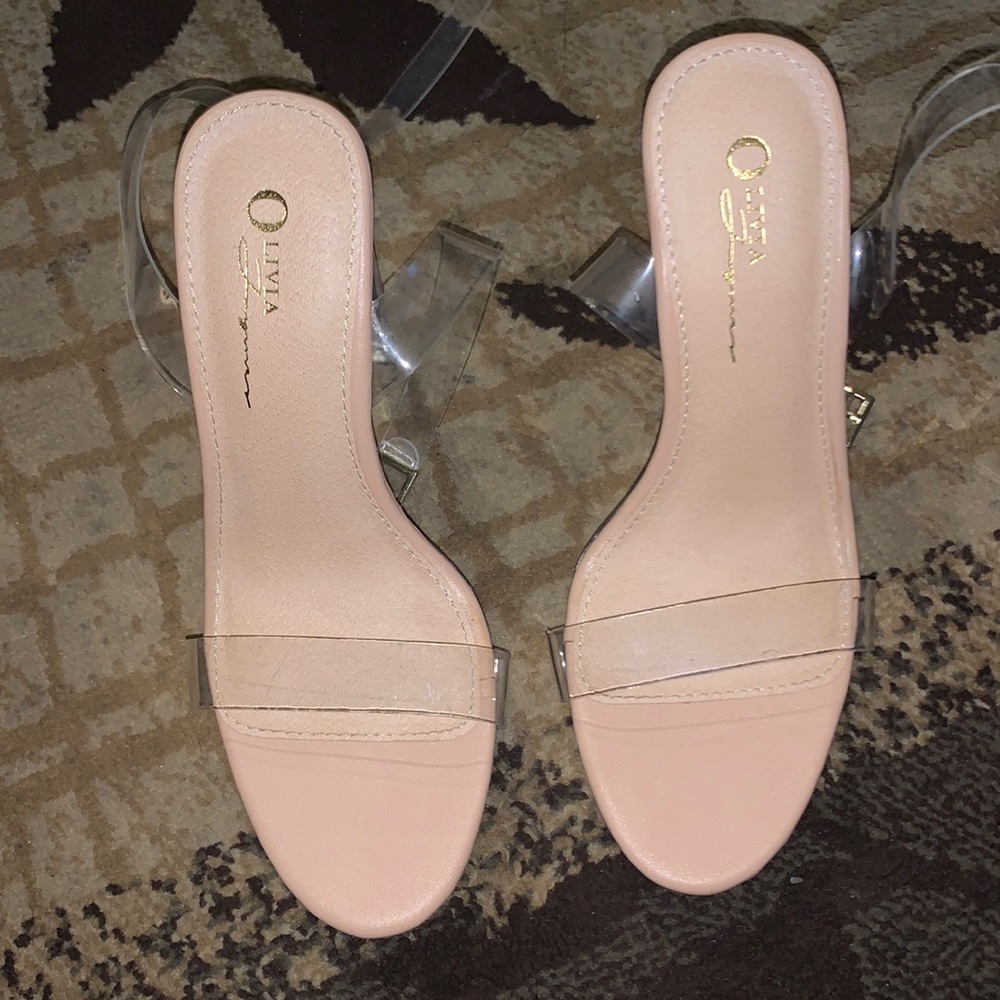 TRANSPARENT NUDE HEELS